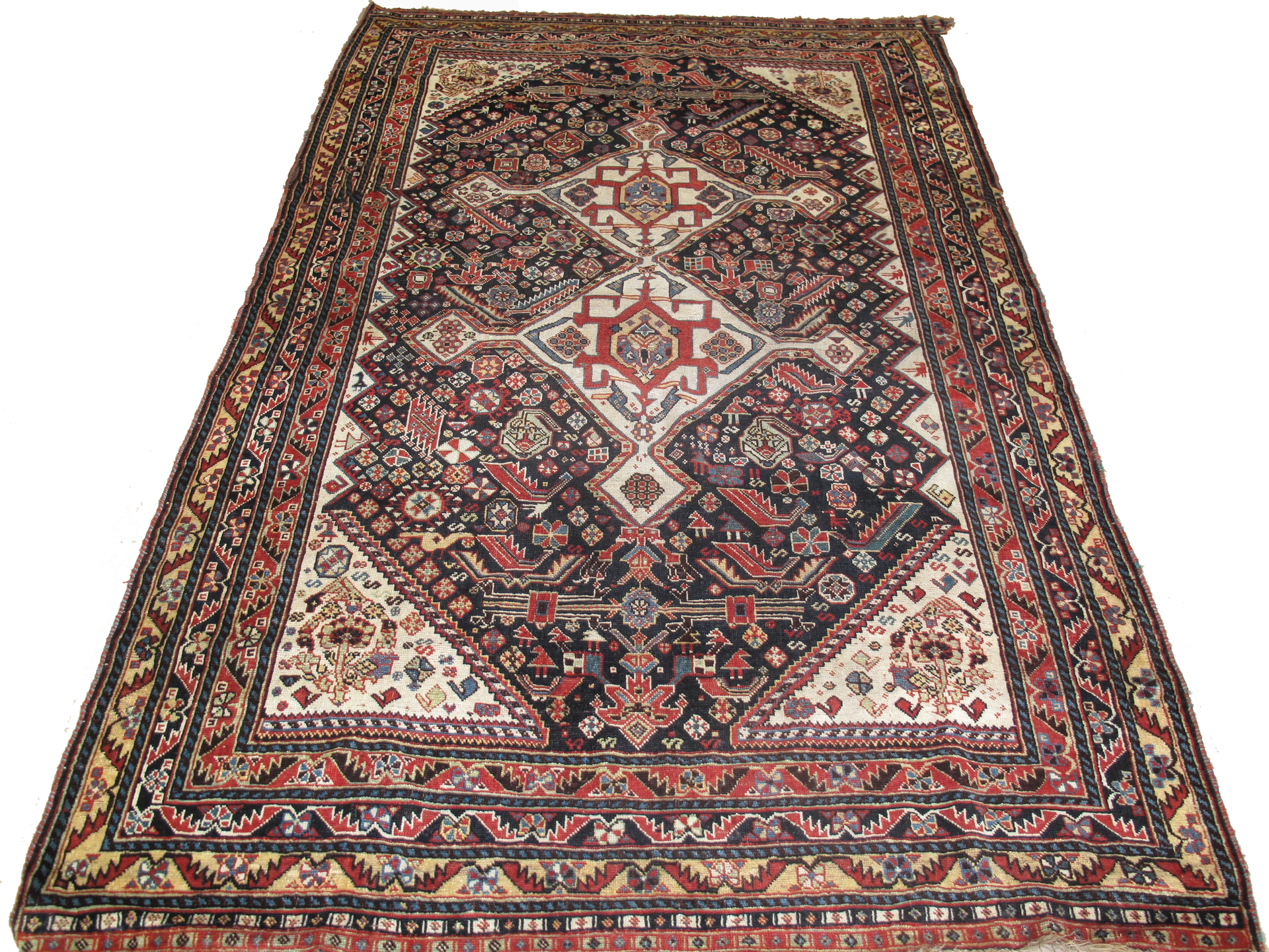Antique Khamseh Quashquai | #230603A | 4'10